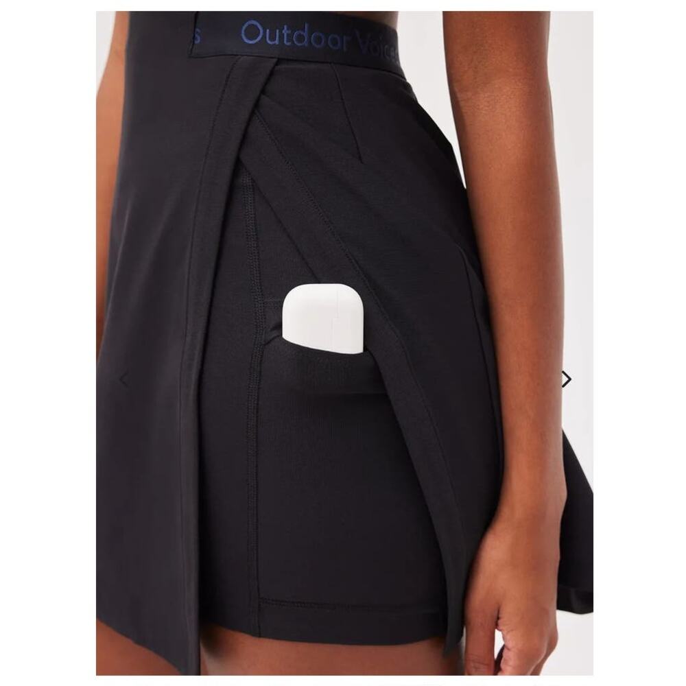 NWT OV Outdoor Voices Court Dress cutout back with shorts - LARGE - black -LARGE - Picture 6 of 8